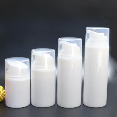 China 30ml 50ml 80ml 100ml 120ml 150ml clear cap PP airless bottle vacuum pump lotion bottle used for skincare packaging Te koop