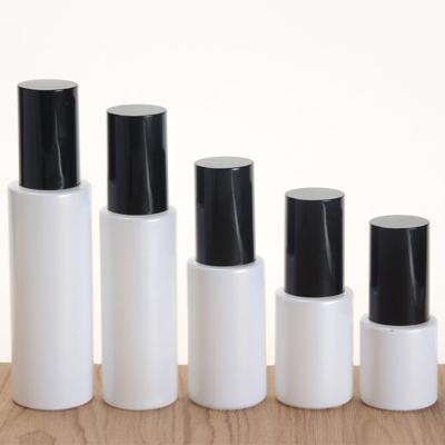 Κίνα 20g 30g 50g 20ml 30ml 60ml 100ml 120ml black cap set eye cream cream bottle cosmetic pearl white glass toner spray lotion bottle προς πώληση