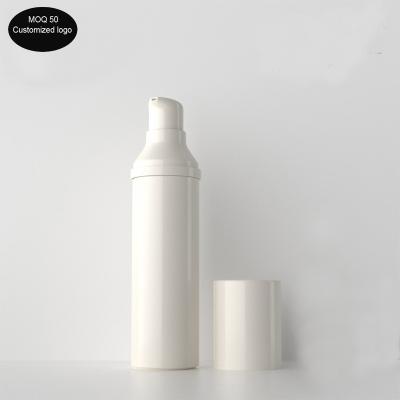 Κίνα Tea Buckle 15ml 30ml 50ml Airless Bottle All White Pump Bottle Lotion Bottle Used For Cosmetic Packing προς πώληση