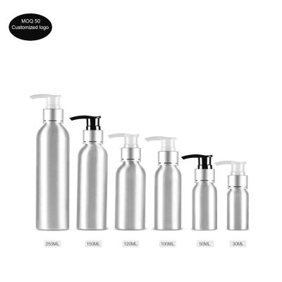 China Free Shipping Refillable Aluminum Bottle Pump Bottle Refillable Empty Lotion Bottles For Cosmetic Packag Te koop