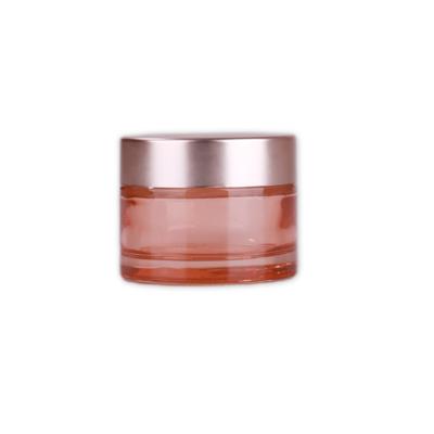 China 5g 10g 15g 20g 30g 50g 60g 100g Rose Gold Glass Cosmetic Cream Jar Cosmetics Jars Sub-Bottle For Cosmetic Packaging à venda