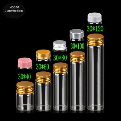 China free shipping 15ml 25ml 40ml 50ml 60ml transparent cute glass vials wish bottle,mini glass bottle for tea candy pill packaging à venda