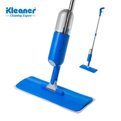 China Kleaner 2 Section Viable Foldable Stick Microfiber Jet Dust Flat Water Spray Wet Mop For Household Floor Cleaning for sale