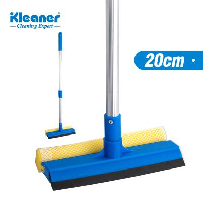 China Viable Telescopic Aluminum Rubber Sponge Squeegee Window Handle Kleaner Head Window Cleaner for sale