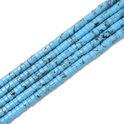 China DIY decoration; Strap; Necklace ; Earring etc sell beads loose size 2x4mm Hot Blue Heishi Disc Turquoise Howlite For Jewelry Making for sale