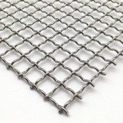 China Resistance Against Heat Stainless Steel Basket And Trays Galvanized BBQ Grill Net High Manganese Steel Crimped Wire Mesh for sale