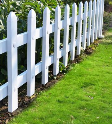 China Easily Assembled Vinyl Fence White Pvc Decorative Garden Pvc Plastic Main Fence for sale