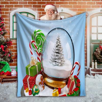 China Anti Dust Mite Christmas Gift BlanketFlannel Fleece Blanket 100 Polyester Fleece Blanket  For Winter for Children for sale