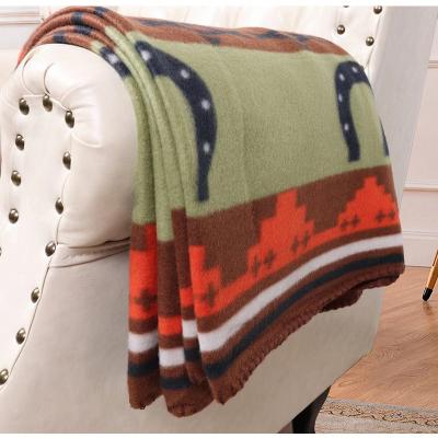 China Anti Dust Mite New Design Bohemian style Polar fleece Throw Comfortable Winter Polyester Comfort  Blanket for sale