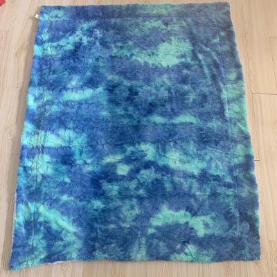 China Anti-Static 2022 New Fashion High Quality Tie-dyed Sherpa Blanket Antumn and Winter for sale