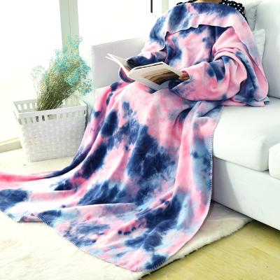 China Anti-Static 2022 New Fashion High Quality Tie-dyed Polar Fleece Blanket for sale