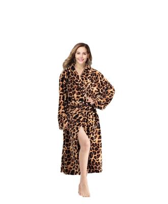 China Anti-Static Luxury Flannel Nightgown Loose Women Winter Warm Flannel Thicken Sleepwear Hooded Long Bathrobe for sale