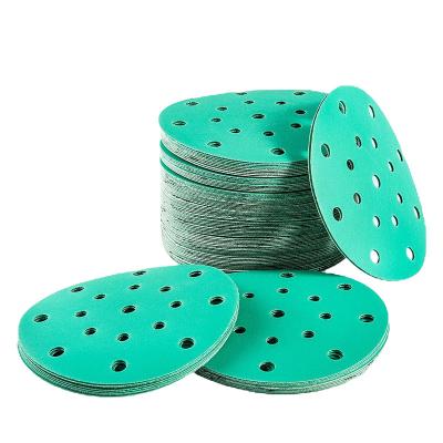 China Abrasive Sanding Discs for Metal Polishing Film Sanding 80 Grit Paper Hook and Loop Round Sanding Disc with Holes Colored Ceramic Sand Paper Sanding Disc for Automotive for sale