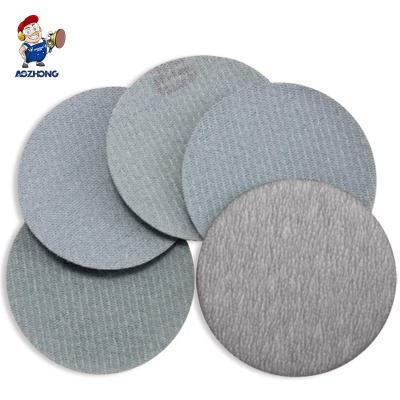 China AOZHONG Polishing Disc White Paper 6inch 150mm High Abrasive Performance 8 Holes Sanding Wood And Alloy for sale