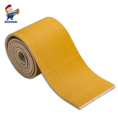 China 2022 Hot Selling Durable Flexible Abrasive Tools Yellow Sanding Sponge Holder Hand Sanding Abrasive Sanding Paper Roll for sale