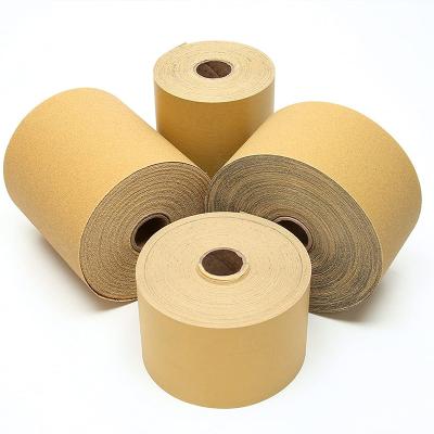 China Sponge Foam Sand Roll Gold Polishing Yellow Sandpaper Sandpaper Coated Sponge Abrasive Sanding Roll For Automobile for sale