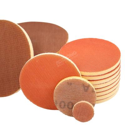 China Viable hook and loop Mesh Round Sanding Sponge for sanding rounded corners and edges of surfaces for sale