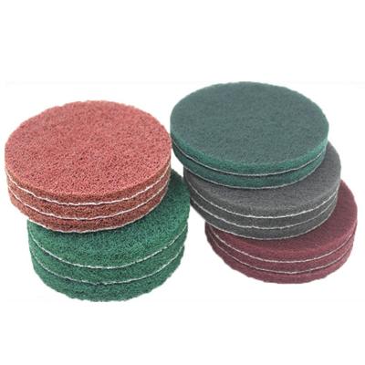 China Viable Durable Industrial Scrubbing Pad 5 Inch Heavy Duty Abrasive Washout Cleaning Polishing Pads for Car Paint Removal for sale