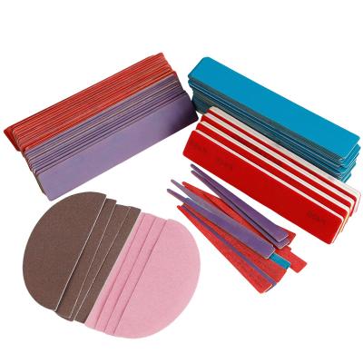 China High Retail Pink Mini Wooden Nail Files Work Efficiency 100/180 Heart Form Replaceable Sandpaper Custom Nail File For Manicure for sale