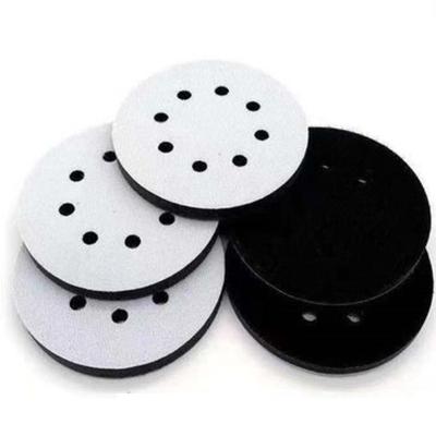 China Hot Selling Soft Pad 6inch Interface 70holes Anti Vibration Rubber Pad Hook And Loop Backing Pads Double Sided Pad Pad Pad for sale