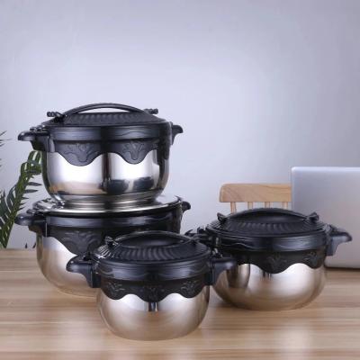 China Best Viable Selling Plastic Insulated Food Containers Stainless Steel Casserole Set 4 Piece Set for sale