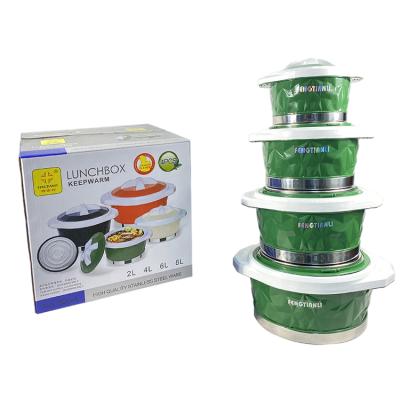 China 2l 4l 6l 8l Stick Casserole Kitchen Dining Table High Quality Sustainable Non Food Keep Warm Container Casserole 4 Pcs Sets for sale