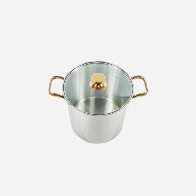 China European soup pot stainless thickened 24cm high quality home cooking soup pot style cooking and stock pots for sale