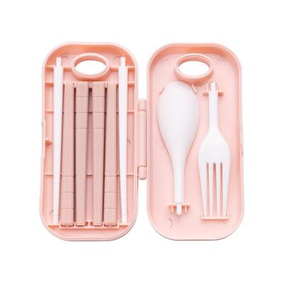 China 2021 Sustainable Portable Flatware Crate Knife Fork And Spoon Set Travel Tableware for sale