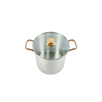 China High quality modern 26cm plating stainless thickened European style home cooking soup pot home cooking and stock pots for sale