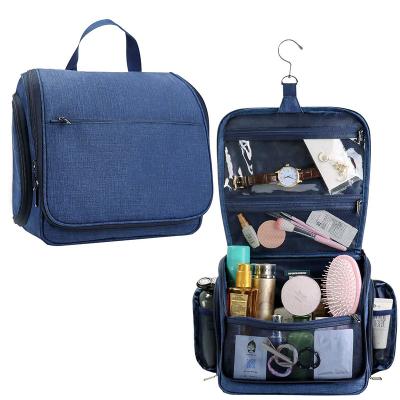 China Durable Hanging Waterproof Travel Toiletry Bag Cosmetic Bag Bathroom Shower Makeup Bag for sale