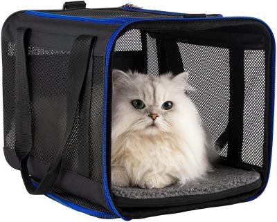 China Portable Easy Load Soft Pet Travel Carrier Bag for Medium and Large Cats and Small Dogs for sale