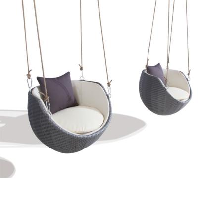 China Modern Outdoor Rattan Swing Chair Patio Hanging Furniture for sale