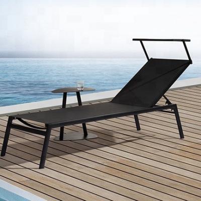 China Modern high quality with good prices aluminum sun lounger. Handcrafted Outdoor Sun Lounger Pool Folding Bed for sale