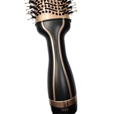 China Other Latest Technology Black One Step Hair Dryer Brush Hot Air Brush Styler One Step Hair Dryer for sale