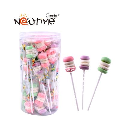 China Macarons Normal Gummy Pop for sale