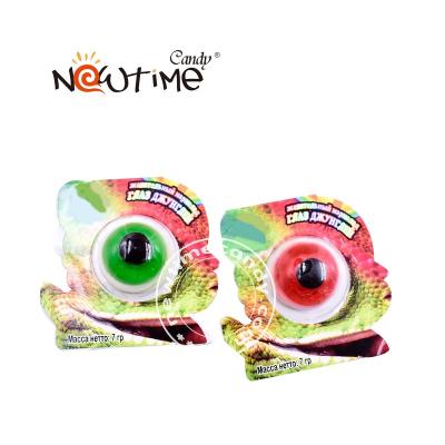 China New and hot fruit flavor eyeball shape normal selling gummy candy for sale