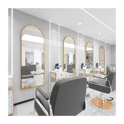 China Hollywood Glam Hot Selling Custom Salon Hollywood Style Makeup Led Bathroom Mirror Furniture Magic Hairdresser Mirror For Barber Shop for sale