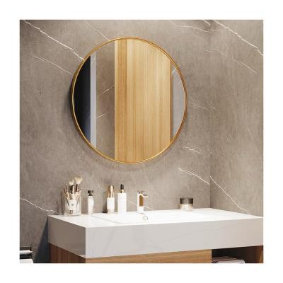 China Modern Custom Large Black Gold European Metal Frame Bathroom Hotel  Coiffeuse Avec Miroir Glass Decorative Wall Mirrors for sale