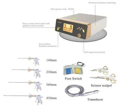 Κίνα Surgical Instruments Medical Ultrasonic Scalpel System For Cutting Hemostasis προς πώληση