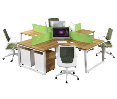 China The Expandable Modern Style 4 People Desktop PC Office Workstation for sale