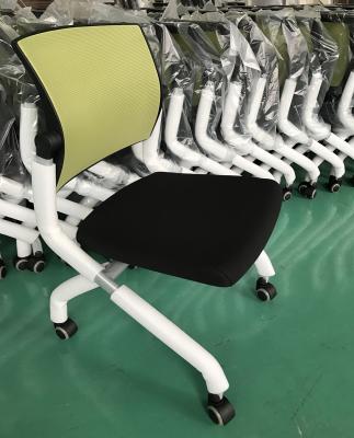 China Foldable Mesh Office Chair Ergonomic Cute Mesh Office Chair Armless Lumbar Support for Conference Study Room for sale