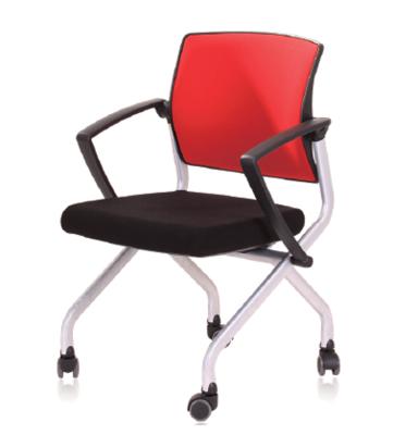 China Modern Nesting Chair With Flip-up Seat Wheel For Office Conference Room Hotel School for sale