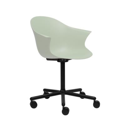 China Wholesale Matcha Low Back Green Reception Chair New Meeting Place Cooling Plastic Shell Visitor Office Chair for sale