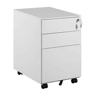 China 3 Drawer Mobile Mobile File Cabinet With Lock Casters Mobile File Cabinet Under Desk for sale