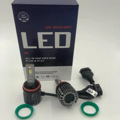 China Auto Led Headlight Super Bright Mini High Lumen Single Beam Car Led Headlight Bulb H11 E9 6000K Car Led Headlamp for sale