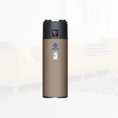 China Hotel Nulite New Energy R410A R134A all in one heat pump 300L water tank hot water heat pump for sale