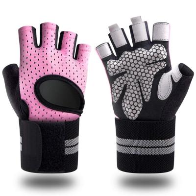 China Custom Logo Weight Lifting Men Women Gym Fitness Glove Wholesale Comfortable Sport Glove for sale