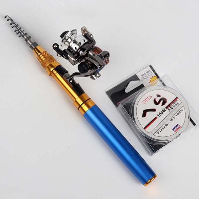 China Lightweight New Product Mutil-color Telescopic Fishing Pen Fishing Rod With Reel Rod Blanks for sale