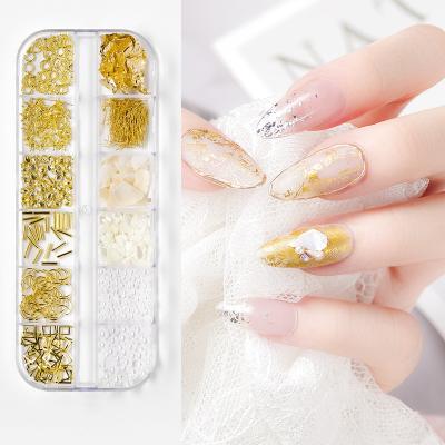 China High Quality Rhinestone Flatback Nail Jewelry Rhinestone Flatback Drill Rivet Nail Sticker Sequin Color Diamond Pearl Beautiful for sale