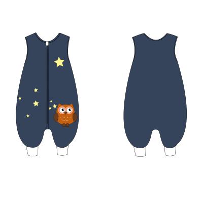 China Autumn And Winter Children's Sleeping Bag Baby Air Conditioning Clothes Flannel Breathable Home Clothes Baby Sleeveless Onesie Pajamas for sale